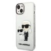 Ochranný kryt pro iPhone 14 PLUS - Karl Lagerfeld, IML Glitter Karl and Choupette NFT Transparent