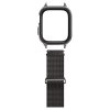 Řemínek s krytem pro Apple Watch 44mm / 45mm - Spigen, Metal Fit Pro Graphite