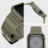 Řemínek s krytem pro Apple Watch 44mm / 45mm - Spigen, Rugged Armor Pro Khaki
