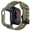 Řemínek s krytem pro Apple Watch 44mm / 45mm - Spigen, Rugged Armor Pro Khaki