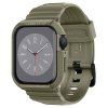 Řemínek s krytem pro Apple Watch 44mm / 45mm - Spigen, Rugged Armor Pro Khaki