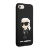 Ochranný kryt pro iPhone 7 / 8 / SE (2020/2022) - Karl Lagerfeld, Liquid Silicone Ikonik NFT Black