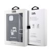 Ochranný kryt pro iPhone 14 - Karl Lagerfeld, Saffiano Crossbody Karl and Choupette NFT Black