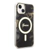 Ochranný kryt pro iPhone 13 - Guess, Marble IML MagSafe Black