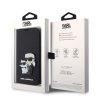 Ochranné pouzdro pro iPhone 14 Pro - Karl Lagerfeld, Saffiano Karl and Choupette NFT Book Black
