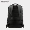 The back view of the black backpack model T B3516