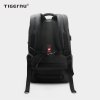 The back display of the black backpack model T B32