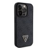 Ochranný kryt na iPhone 15 Pro - Guess, 4G Strass Triangle Metal Logo Black