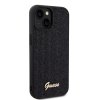 Ochranný kryt na iPhone 15 - Guess, Square Mirror Script Logo Black
