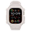 Řemínek s krytem pro Apple Watch 49mm - Spigen, Rugged Armor Pro Beige