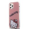 Ochranný kryt na iPhone 12 / 12 Pro - Hello Kitty, IML Daydreaming Logo Pink