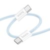 Kabel USB-C to USB-C - Hoco, X104 Source 60W/3A 200cm Blue