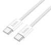 Kabel USB-C to USB-C - Hoco, X104 Source 60W/3A 100cm White