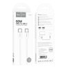 Kabel USB-C to USB-C - Hoco, X104 Source 60W/3A 100cm White