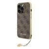Ochranný kryt na iPhone 15 Pro - Guess, 4G Charms Brown