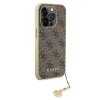 Ochranný kryt na iPhone 15 Pro - Guess, 4G Charms Brown