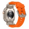Řemínek na Apple Watch 44mm / 45mm / 46mm / 49mm - Tech-Protect, Delta Pro Orange/Titanium