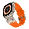 Řemínek na Apple Watch 44mm / 45mm / 46mm / 49mm - Tech-Protect, Delta Pro Orange/Titanium