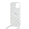 Ochranný kryt na iPhone 13 - Karl Lagerfeld, IML Monogram Crossbody K&CH Heads Magsafe Transparent