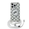 Ochranný kryt na iPhone 13 Pro MAX - Karl Lagerfeld, IML Monogram Crossbody K&CH Heads Magsafe Transparent
