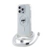 Ochranný kryt na iPhone 15 Pro - Karl Lagerfeld, IML Crossbody Choupette Head Magsafe Transparent