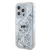 Ochranný kryt na iPhone 15 Pro - Karl Lagerfeld, Liquid Glitter Karl Head MagSafe Transparent