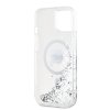 Ochranný kryt na iPhone 15 - Karl Lagerfeld, Liquid Glitter Karl Head MagSafe Transparent
