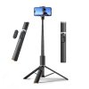 Selfie tyč s Bluetooth ovladačem a stojánkem - Tech-Protect, L08S Selfie Stick Tripod Black