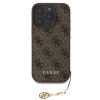 Ochranný kryt na iPhone 16 Pro - Guess, 4G Charm Brown