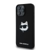 Ochranný kryt na iPhone 16 Pro MAX - Karl Lagerfeld, Silicone Choupette Head MagSafe Black
