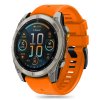 Řemínek pro Garmin Fenix 5 / 6 / 6 PRO / 7 / 8 (47mm) / E - Tech-Protect, Silicone Line Orange