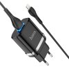 Nabíjecí AC adaptér pro iPhone a iPad - Hoco, N1 Ardent Black + Lightning kabel - ROZBALENO