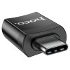 Redukce USB-C to USB-A - Hoco, UA17 Black - ROZBALENO