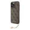 Ochranný kryt na iPhone 15 Pro MAX - Guess, 4G Charms Tone on Tone Brown