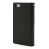 Pouzdro / kryt pro Apple iPhone 5 / 5S / SE - Mercury, Fancy Diary Black/Black