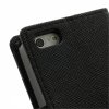 Pouzdro / kryt pro Apple iPhone 5 / 5S / SE - Mercury, Fancy Diary Black/Black