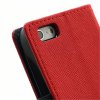 Pouzdro / kryt pro Apple iPhone 5 / 5S / SE - Mercury, Fancy Diary Red/Navy