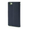 Pouzdro / kryt pro Apple iPhone 5 / 5S / SE - Mercury, Fancy Diary Navy/Lime