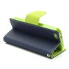 Pouzdro / kryt pro Apple iPhone 5 / 5S / SE - Mercury, Fancy Diary Navy/Lime