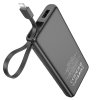 Externí baterie / powerbanka - HOCO, J129 Nature 5000mAh Black (kabel Lightning)