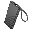 Externí baterie / powerbanka - HOCO, J129 Nature 5000mAh Black (kabel Lightning)