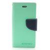Pouzdro / kryt pro Apple iPhone 5 / 5S / SE - Mercury, Fancy Diary Mint/Navy