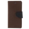 Pouzdro / kryt pro Apple iPhone 6 / 6S - Mercury, Fancy Diary Brown/Black