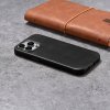 Kožený obal na iPhone 15 Pro - iCarer, OilWax MagSafe Black
