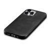 Kožený obal na iPhone 15 Pro - iCarer, OilWax MagSafe Black