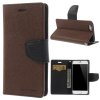 Pouzdro / kryt pro Apple iPhone 6 / 6S - Mercury, Fancy Diary Brown/Black