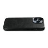 Kožený obal na iPhone 14 Pro - iCarer, OilWax MagSafe Black