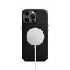 Kožený obal na iPhone 14 Pro - iCarer, OilWax MagSafe Black