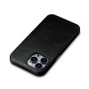 Kožený obal na iPhone 14 Pro - iCarer, OilWax MagSafe Black