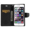 Pouzdro / kryt pro Apple iPhone 6 Plus / 6S Plus - Mercury, Fancy Diary BLACK/BLACK